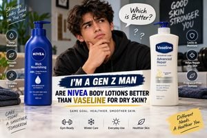I am a genz man. are nivea body lotions better than vaseline for dry skin