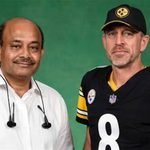 Aaron Rodgers and Radhakishan Damani